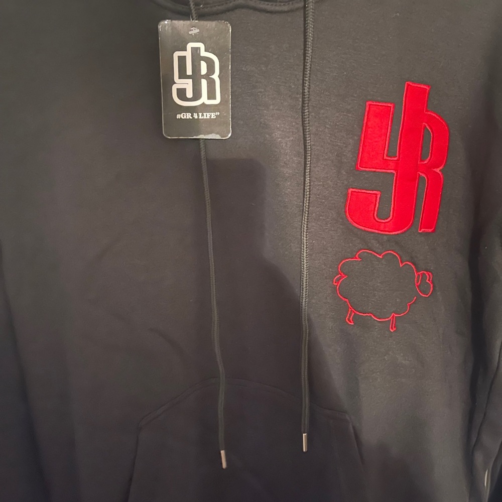 New JLR Black and Red Men's Hoodie